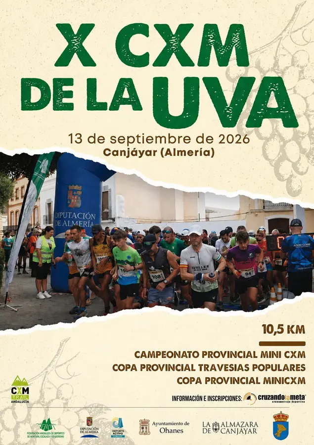 Cartel X CXM de la Uva 2026 en Canjáyar