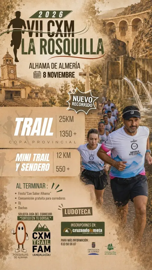 Cartel VIII CXM La Rosquilla 2026 en Alhama de Almería