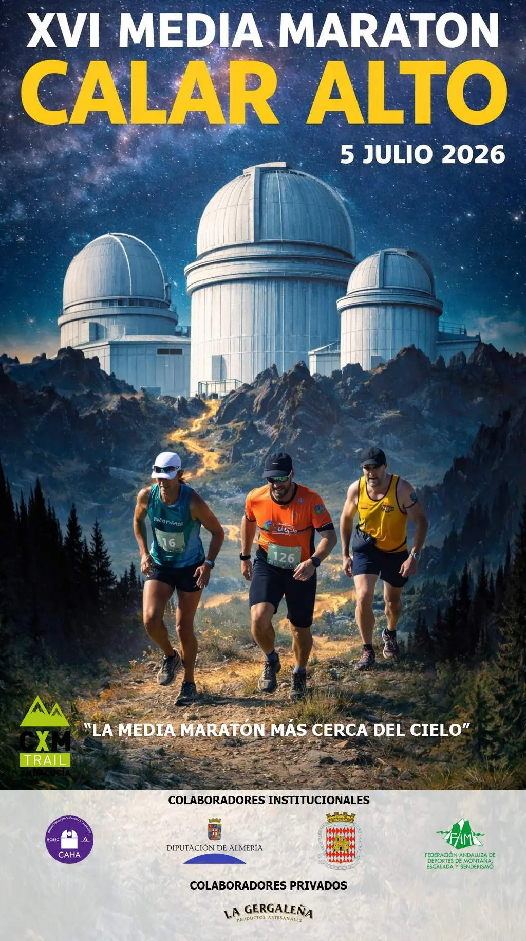 Cartel XVI Media Maratón Calar Alto 2026