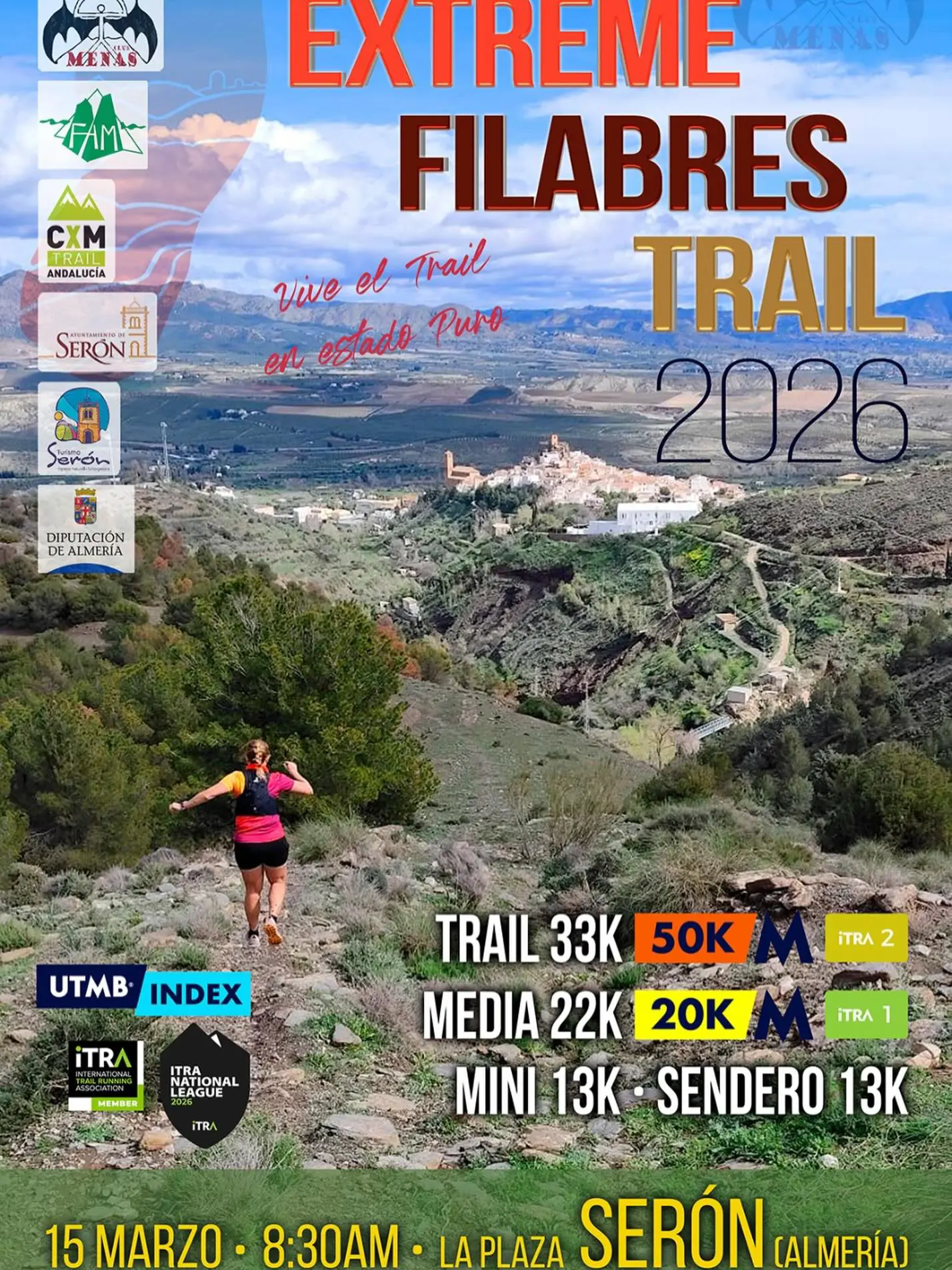 Cartel XII Extreme Filabres Trail Serón 2026