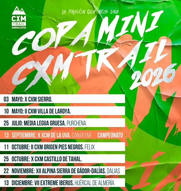 Cartel de la Copa Provincial MiniCXM de Almería 2026